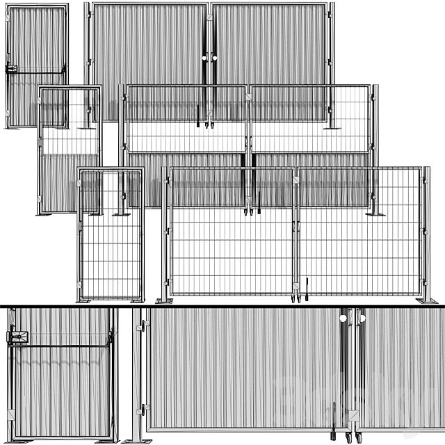 Oar gate. gate for building. a site 3DSMax File - thumbnail 2