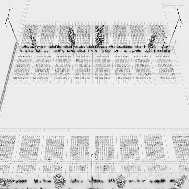 Outdoor eco-parking 3DS Max Model - thumbnail 7