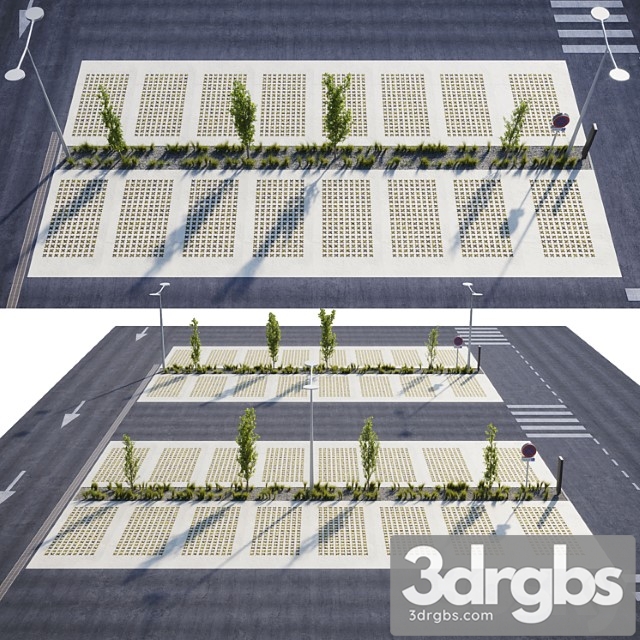 Outdoor eco-parking 3dsmax Download - thumbnail 1