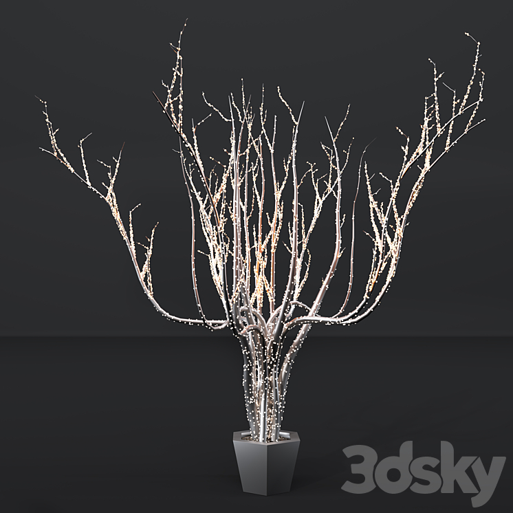 Outdoor lighting installation 3D model 3DS Max - thumbnail 1