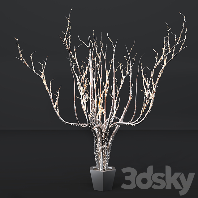 Outdoor lighting installation 3D model 3DSMax File - thumbnail 1