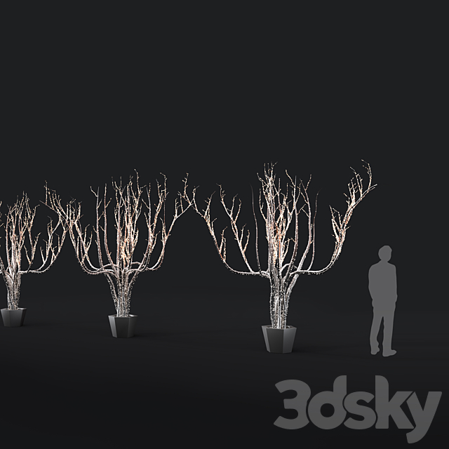 Outdoor lighting installation 3D model 3DSMax File - thumbnail 3