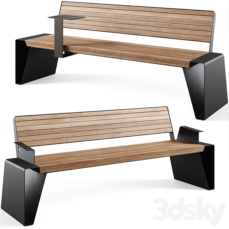 Park Benches Radium by mmcite 3DS Max - thumbnail 2