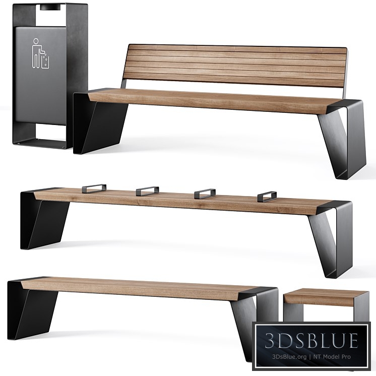 Park Benches Radium by mmcite 3DS Max - thumbnail 3