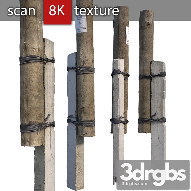 Pillar With Concrete Support 3dsmax Download - thumbnail 1