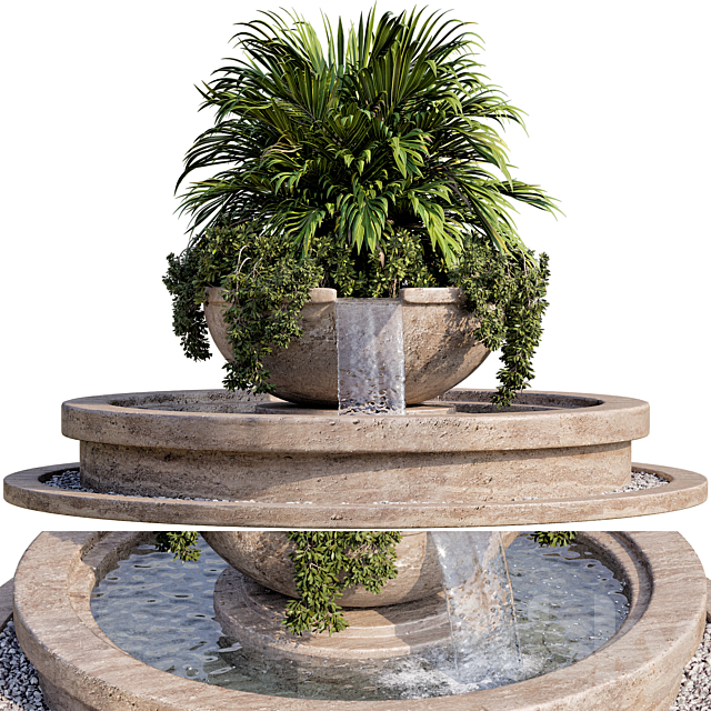 Plant and fountain 01 3ds Max - thumbnail 2