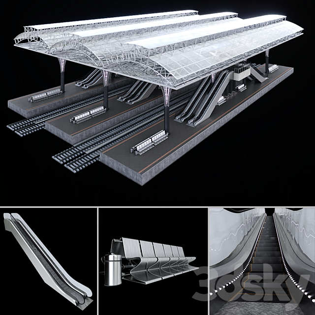 Railway apron 3DSMax File - thumbnail 1