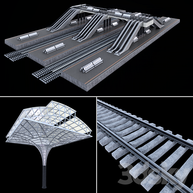 Railway apron 3DSMax File - thumbnail 2