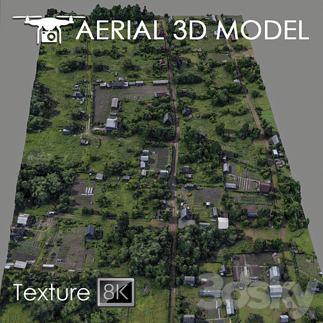 Residential area 52 3DSMax File - thumbnail 1