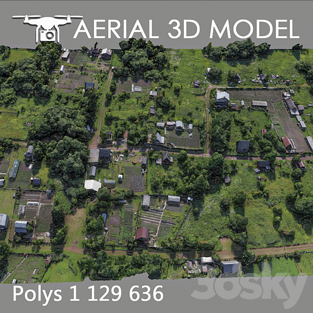 Residential area 52 3DSMax File - thumbnail 3