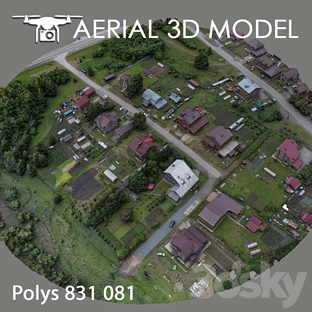 Residential area 66 3DSMax File - thumbnail 3