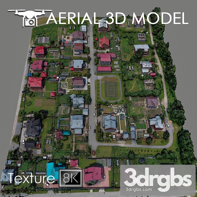Residential area 71 3dsmax Download - thumbnail 1