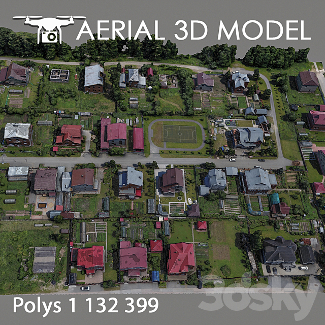 Residential area 71 3DSMax File - thumbnail 3