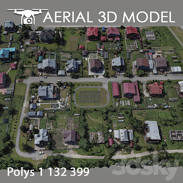 Residential area 71 3DSMax File - thumbnail 4