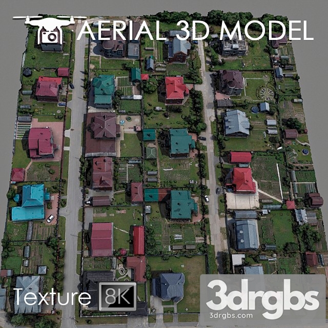 Residential area 84 3dsmax Download - thumbnail 1