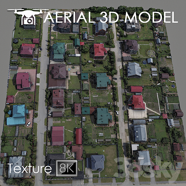 Residential area 84 3DSMax File - thumbnail 1