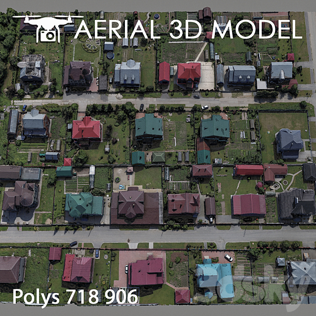 Residential area 84 3DSMax File - thumbnail 3