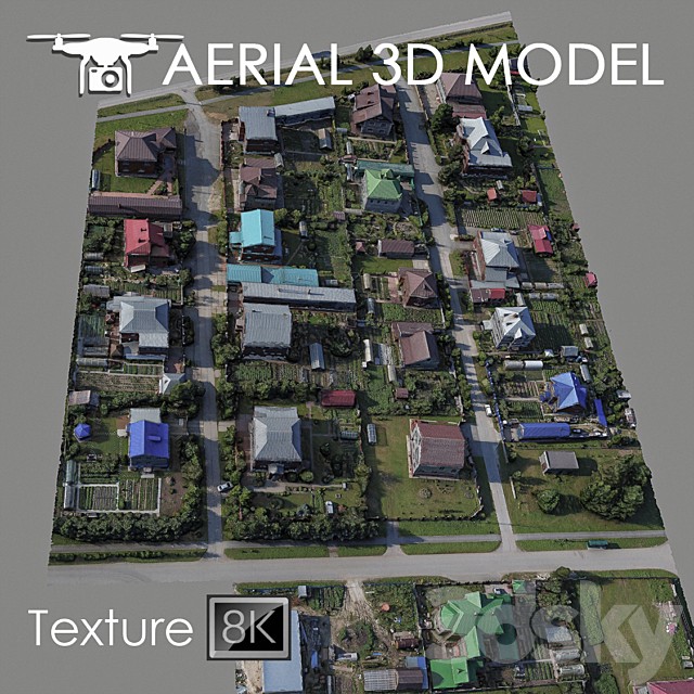 Residential area 86 3DSMax File - thumbnail 1