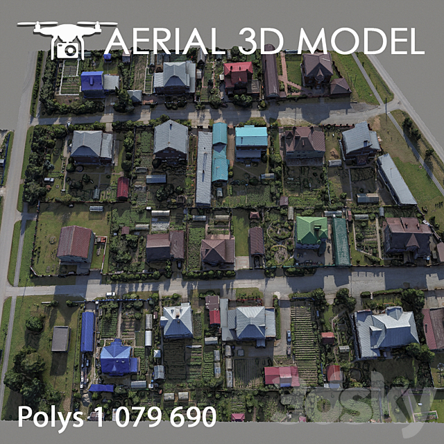 Residential area 86 3DSMax File - thumbnail 3