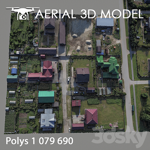 Residential area 86 3DSMax File - thumbnail 4