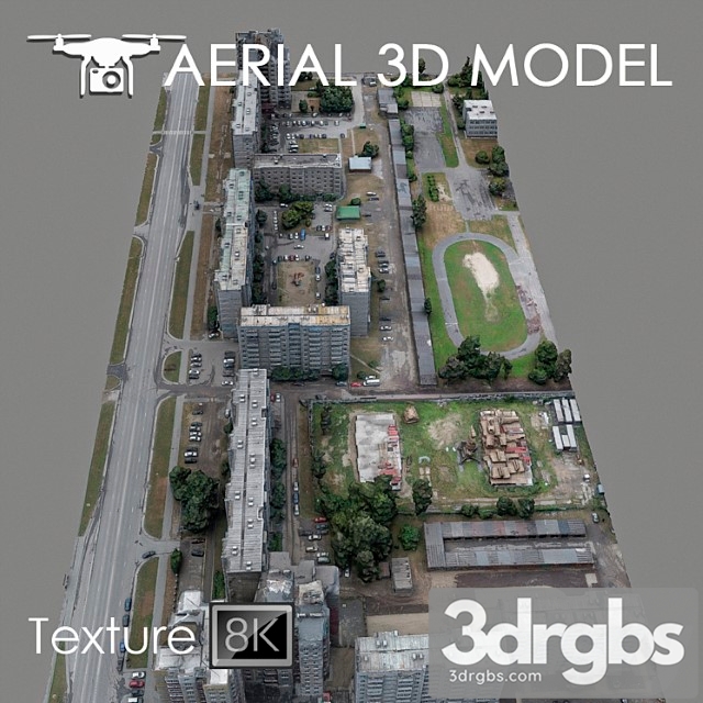 Residential area 91 3dsmax Download - thumbnail 1
