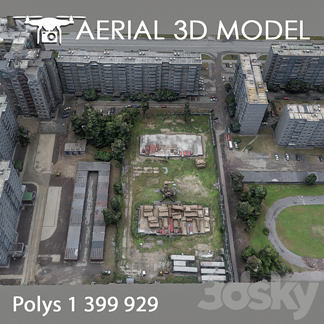 Residential area 91 3DSMax File - thumbnail 3