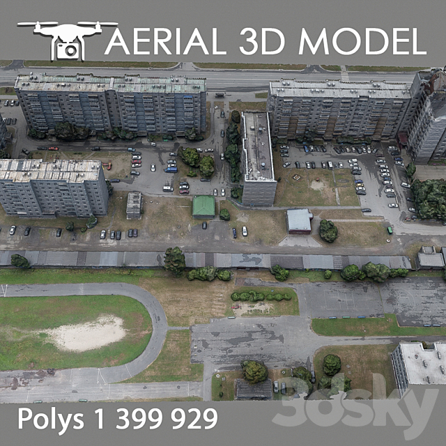 Residential area 91 3DSMax File - thumbnail 4