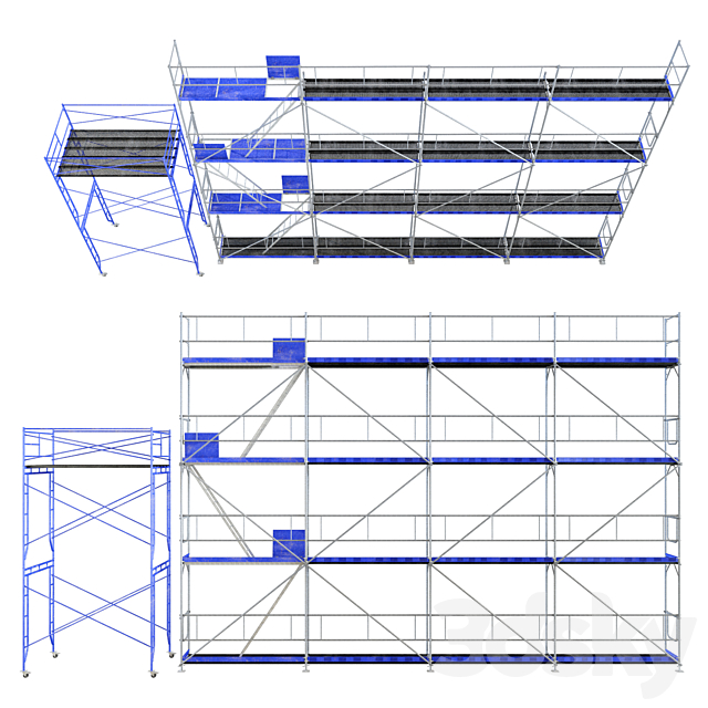 Scaffolding 3DS Max Model - thumbnail 2