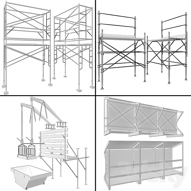 Scaffolding and structures 3ds Max - thumbnail 2