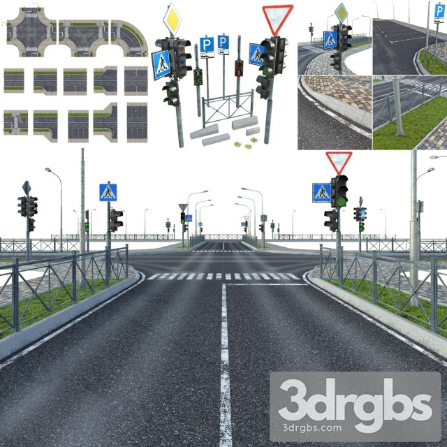 Sections Road 3dsmax Download - thumbnail 1