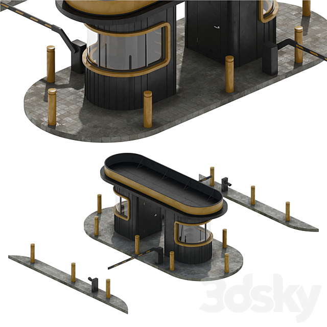 Security post 2 3ds Max - thumbnail 1