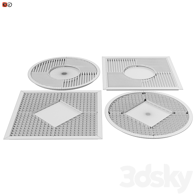 Set_barrel grids for wood_03 3DS Max Model - thumbnail 3