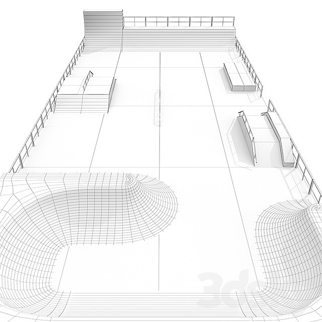 Skate park 3DSMax File - thumbnail 3