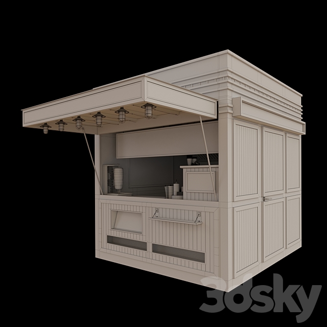 Snack Place Döner 3DS Max Model - thumbnail 2