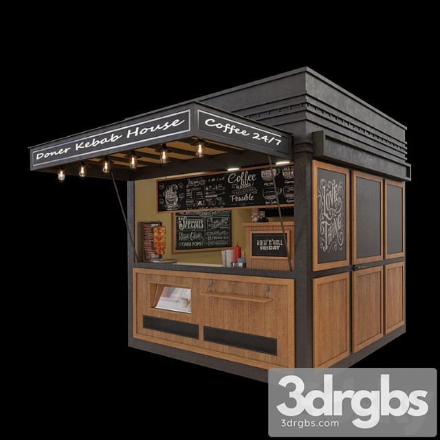 Snack Place Doner 3dsmax Download - thumbnail 1