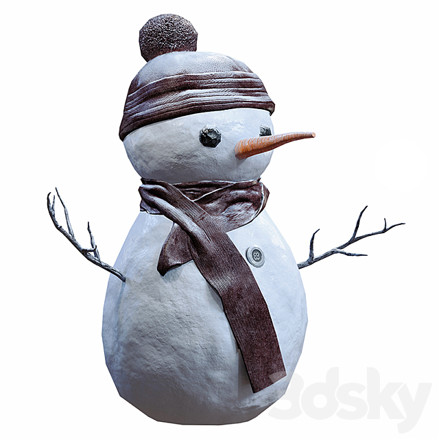 Snowman 3ds Max - thumbnail 1