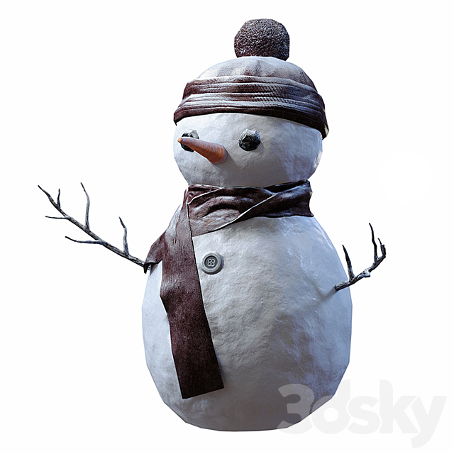 Snowman 3ds Max - thumbnail 2