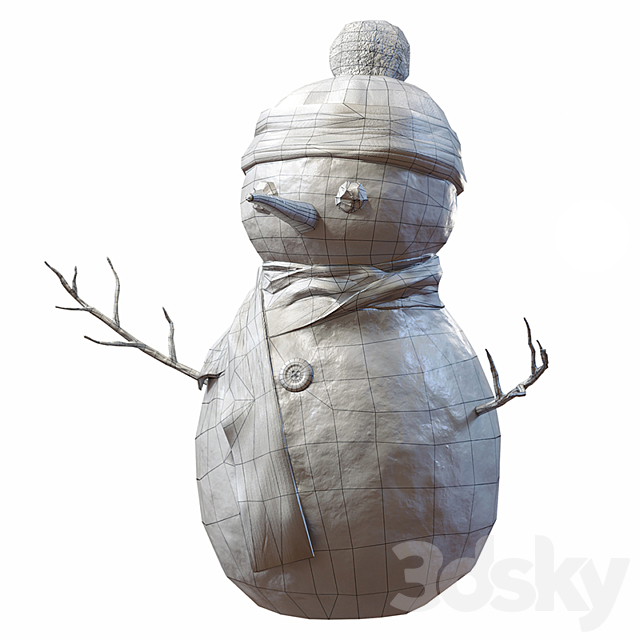 Snowman 3ds Max - thumbnail 3