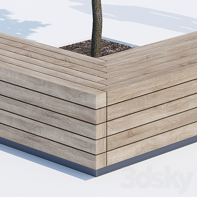 Solid peano benches 3DSMax File - thumbnail 2