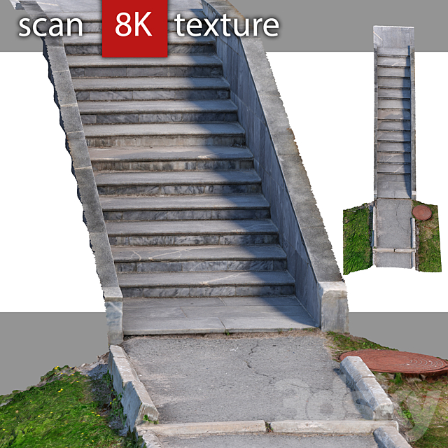 Staircase 9 3ds Max - thumbnail 1