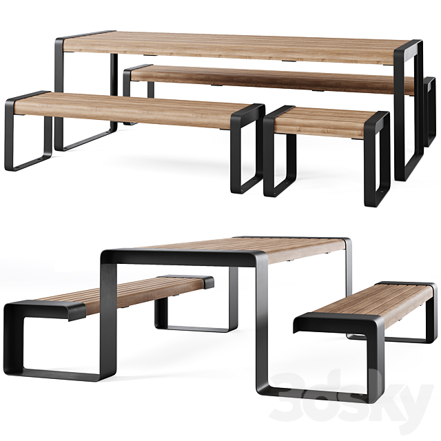 STORR Benches by Furns 3ds Max - thumbnail 1