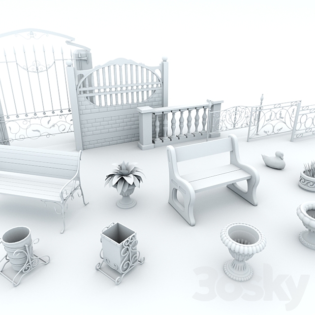 Structure and exterior items 3DSMax File - thumbnail 2