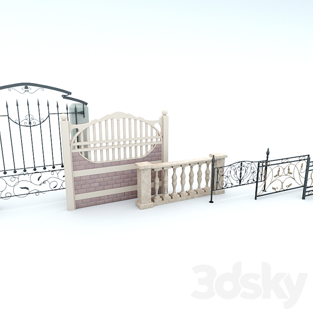 Structure and exterior items 3DSMax File - thumbnail 3