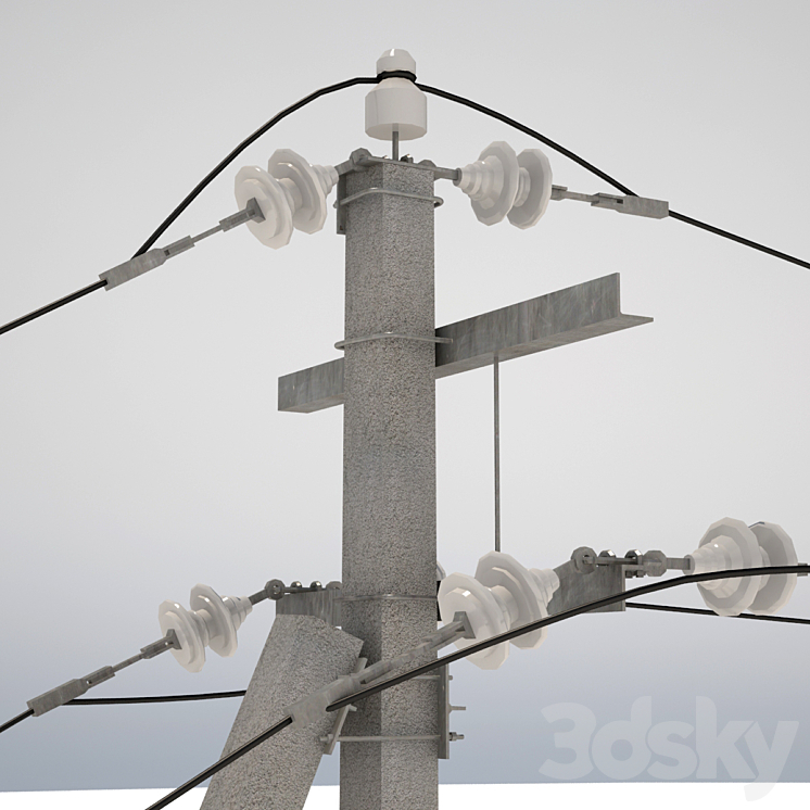 Supports concrete 3DS Max - thumbnail 2