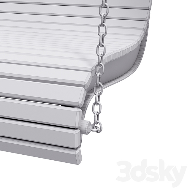 Swing bench 3DS Max Model - thumbnail 2