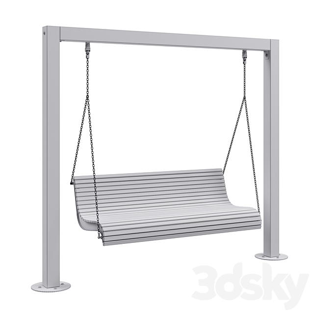 Swing bench 3DS Max Model - thumbnail 3