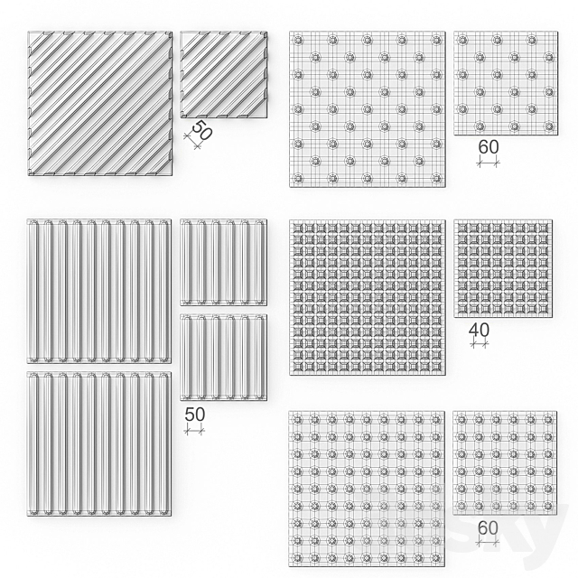 Tactile tiles for disabled 3ds Max - thumbnail 2