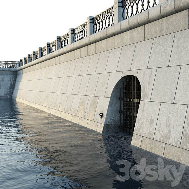 The embankment 3DS Max Model - thumbnail 3