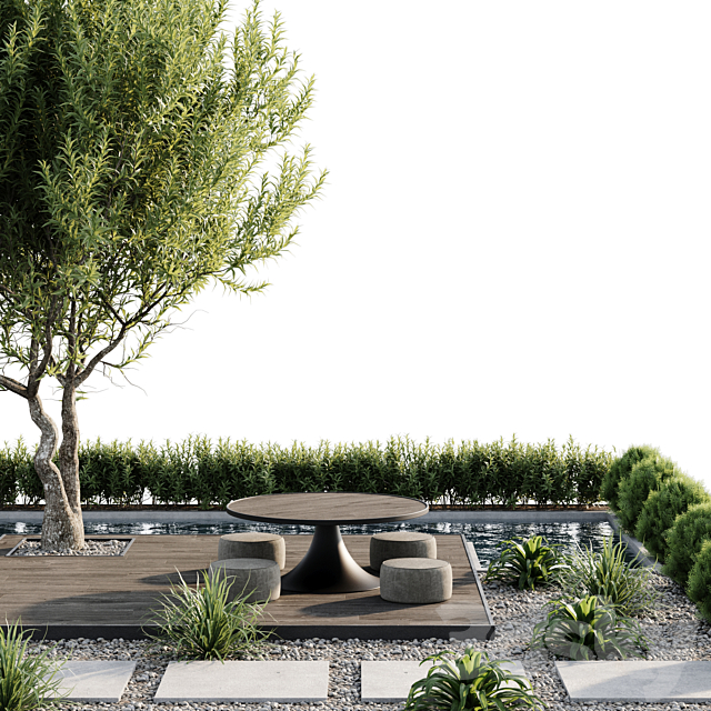 Town Square and Outdoor Plants 6 3DS Max Model - thumbnail 3