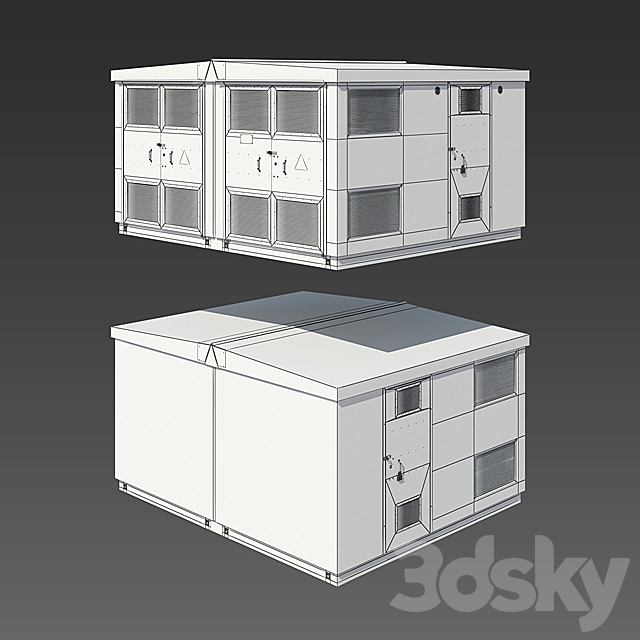 Transformer substation (MITS) 3DS Max Model - thumbnail 2